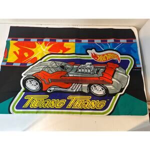 Vintage Hot Wheels Twang Thang Power Pistons Double Sided Mattel Pillow Case